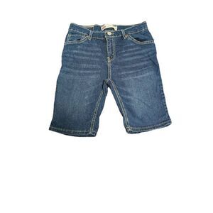 Levi's Jean Shorts Demi Blue Stretch Kids Size 14 W27